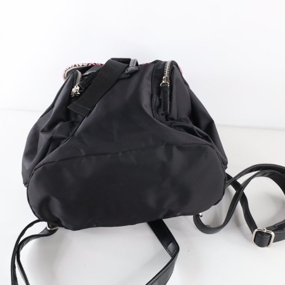 Vtg 90s Streetwear Southwestern Trim Multipocket Cinch Mini Rucksack Backpack